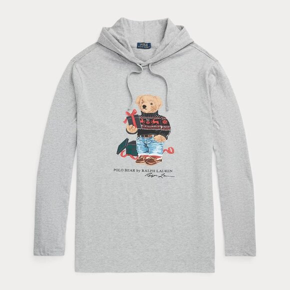 NWT Ralph Lauren Polo Bear Jersey Hooded T-Shirt - Picture 2 of 2